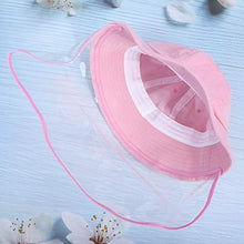 Amosfun Cappello di Protezione Protettivo Scudo Integrale Cappello da Sole Estivo Cappello da Pescatore Cappello Antiappannamento Visiera per Esterno (Adulti Rosa)