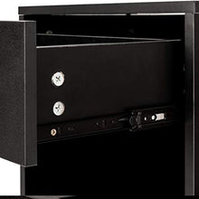 FEANG Comodino Comodino 2X Comodino con cassetto Mobili Camera Comodino Bagagli Nero Tavolino Laterale