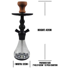GSYH Alluminio Shisha, 42cm Acrilico Fumare Narghilè Tubo di Acqua per Il Partito Family Dining