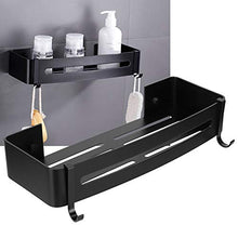 01 Mensola Doccia Comoda Nera Durevole per Bagno, mensola Doccia a Parete, mensola Doccia Resistente, per la casa delle Persone