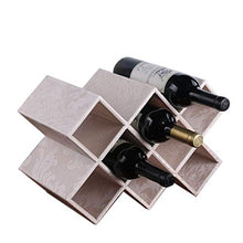 Elegante Scaffale per Vino Portabottiglie Decorazione Portabottiglie Vano Vino in Legno Massello, HJJ