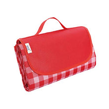 STKASE® Coperta Picnic Impermeabile e Pieghevole Coperta da Campeggio Tappeto Campeggio Giardino composta da Pile monouso, Strato di Cotone e Protezione di PEVA e con Manico Portatile,195 * 200CM