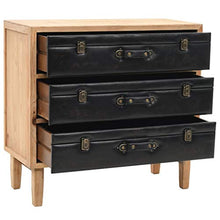 FAMIROSA Cassettiera in Legno Massello di Abete 80x36x75 cm