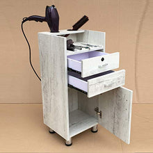Zzmop Armadio da Barbiere Prodotti per Capelli Vetrina, Armadietto in Legno retrò, con 2 cassetti, Mobile Verticale (Dimensioni: 38 * 28 * 80 cm)
