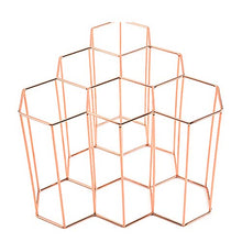 ASDFGHJKL Impilabile Wine Rack, mensola di Esposizione in Acciaio Inossidabile Cremagliera del banco della Barra di Figura dell'organizzatore di immagazzinaggio Beehive