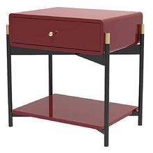 WSZMD Free Bianco Nero Moderno Ferro Dorato Comodino caffè Divano Terminale Comodino Comodino Arredamento Casa Bedstand Armadietto Camera Letto, Comodino
