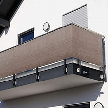JIANFEI 99% Balcone Frangivista Telo Privacy, Crittografia All'aperto HDPE Anti-UV Schermo, Giardino Recinzione A Prova di Vento Copertina, Personalizzabile (Color : Brown, Size : 2x5m)