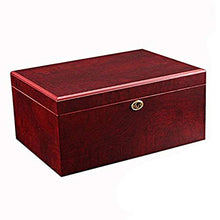 FxsD Cigar Box, Cedar Fodera, Grande capacità a Due Zone 4 Cedar Cigar Humidor con igrometro e umidificatore ## (Color : A)