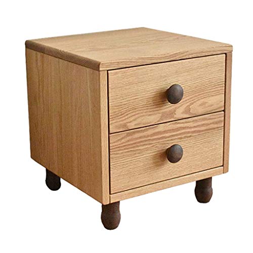DYXYH Comodino-40 * 40 * 45cm Divano Tavolino snack Tavolino, terminale Laterale Tavolo Comodino con immagazzinaggio del cassetto gambe in legno massello Soggiorno Mobili Camera Da Letto
