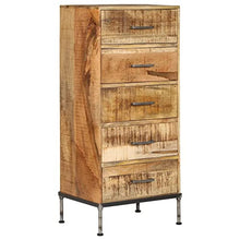 vidaXL Legno Massello di Mango Cassettiera Vintage Mobile Armadietto Credenza