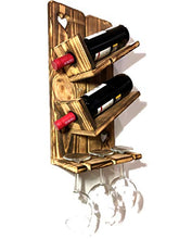 Portabottiglie in legno per vino, rustico, fatto a mano, da parete, decorazione per la collezione di vini, Vinoteca, Cava
