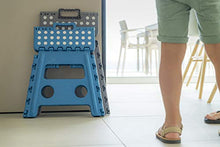 Arregui TB-039-A Sgabello Pieghevole Multiuso, 39 cm di altezza, blu