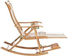Sedia a Sdraio Beach Yard Piscina Pieghevole Pieghevole Reclinabile Chaise Chaise Bamboo Lounge Chair Interno Outdoor Rocking Relax Chair