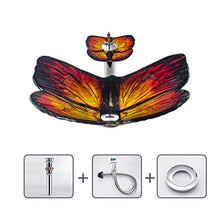 Lavandini bagno Lavabo in Vetro temperato Lavabo Antivento in Vetro Lavabo da appoggio Bagno dell'hotel Vanity Butterfly Lavabo 0711 (Color : Yellow)
