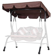 TTKU - Copertura impermeabile di ricambio per tenda da sole a dondolo, anti-UV, convertibile per esterni, giardino, piscina senza sedile