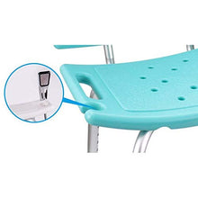 JTKDL Panca Sgabello per Sedia da Bagno con Doccia Regolabile per Disabili con Altezza Regolabile,A