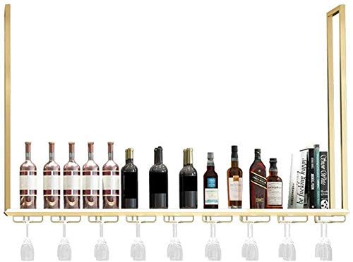 Appendiabiti Portabottiglie per Vino Appendiabiti Scaffale Decorativo Portaoggetti Appendiabiti Bar Porta Bicchiere di Vino invertito