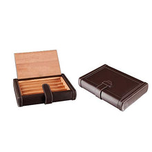 Minmin Portable Cigar Holster Legno di Cedro ad alta densità bordo Tight-sigillato allineato con alcoholized Idratante di sicurezza, 205x140x40mm accessori del sigaro (Size : 205x140x40mm)
