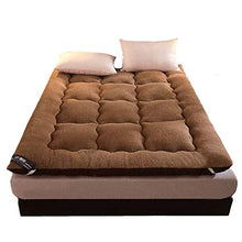 YAHAO Giapponese Pieghevole Materasso Letto Futon,Materasso Tatami,Cashmere di Giapponese Materasso A Pavimento Pieghevole Inverno Morbido Addensare Materasso Futon,Brown-150 * 200cm