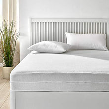 Pikolin Home -Housse de matelas bleue en tissu éponge élastique et respirante qui couvre les 6 côtés du matelas