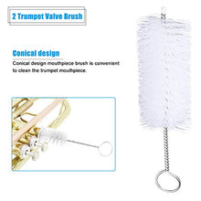 Kit di Pulizia Tromba, Spazzola Pulizia per Bocchino Valvola Panno di Pulizia Set di Strumenti di Pulizia Accessori per Strumenti di Manutenzione Tromba