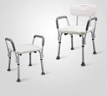 ABWYB Sedia da Doccia Antiscivolo Sgabelli da Bagno, Sgabello Schienale Bracciolo Bagno da Uomo Anziano Sgabello da Bagno per Donna Incinta Sgabello 0104