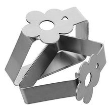 Gadpiparty 2 Pezzi Clip per Tovaglia Fiore Clip per Tavolo da Picnic Clip per Tovaglia in Acciaio Inox Flessibile Morsetti per Tovaglie Ideali per Picnic Tendoni Matrimoni Festa di Laurea 3