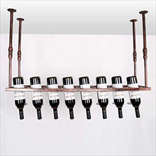 FYHH-JZHY Portabottiglie da Vino da Appendere Portabicchieri da Vino Rosso Portabicchieri Capovolto Portabottiglie da Soffitto Creativo per Bar A Casa, 100Cm, 100Cm