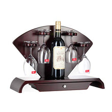 LHQ-HQ Wine Rack, Vino Ornamenti Can Be Capovolto Wine Glass Bar Decorazione, 48 * 18 * 37cm, Bottiglia di Vino 1 4 Coppe