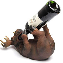 Elegante Semplicità Creativa Europea Retrò Vecchia Resina Simulazione Cervo Portabottiglie Casa Desktop Veranda Partizione Decorativa Armadietto Del Vino Artigianato Bar Ristorante Decorazione Marron