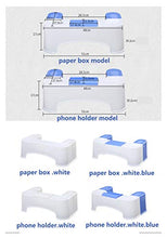 CHENJIAO Squatting Sgabello Slip Igienici Piede Stool Potty Sgabello Squat Crouch Hole Pieghevole Igienici Holder Sgabello Squat Potty Sgabello Design del Telefono (Color : Phone Holder White)