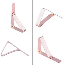 Agatige Clip per tovaglia da Esterno per tavoli all'aperto, Clip per Tavolo da Picnic per Feste Matrimoni Tovaglia da Campeggio per Banchetti(Oro Rosa)