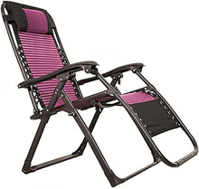 JFFFFWI Sedia Pieghevole Zero Gravity Chaise Longue Letto Pieghevole, Reclinabile per Patio Esterno da Giardino Regolabile, Sedia Relax Portatile in Metallo, Supporto per Telaio in Acciaio inossidab