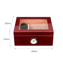 Vassoio di Cenere di Sigaro Cedar Cigar Humidor - con igrometro e umidificatore Versatile Strong Seal Resistente all'Usura