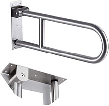 Maniglioni da Bagno Non Slip Pieghevole Supporto Maniglia della Guida, Bagno di Sicurezza Bar Vasca maniglione Bar, U-Forma Polished Chrome, Servizi igienici Parete Accessori da Bagno
