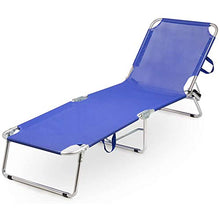 Brandina in alluminio con struttura rinforzata a 3 gambe lettino relax per casa mare e giardino