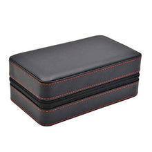 ZYING Portatile Nera in Pelle Cigar Humidor Viaggi - Sigaro Desktop idratante con Il Vassoio Cigar Box