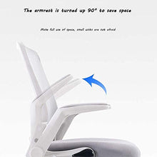 DINGZXC Sgabelli da Bar Sedia Girevole Sedia da Ufficio, Rotazione a 360 ° Ergonomia Schienale Pieghevole Sedia Direzionale Elevabile Corrimano Rotante,Nero