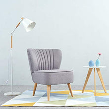 XJLLOVE Divano, ostrica Grigio con Schienale Accento Informale con legs51cm Naturale * 45cm.