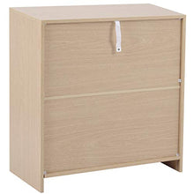 XXCQ Comodino, cassettiera, cassettiera, mobili da camera da letto in rovere per 4 cassetti con maniglie e guide in metallo, unico piano posteriore fisso bianco
