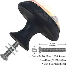 Sea Whale Sunrise Pomelli per Porta Set di 4 Pomelli per Mobili Manopole per Cassetti Cucina Armadio Vetro
