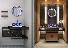 CERARCS Lavabo Lavabo de Mano Pura Pintura del lavabo del baño Lavabo de la encimera Cerámica en Forma contemporánea Tazón de Fuente formado Superior