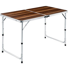 TecTake Tavolo Campeggio con 4 seggiolini richiudibile a Valigetta Giardino Picnic Alluminio | Forma ripiegata/Chiusa (lungh. x largh. x h) 62x62x6,5 cm