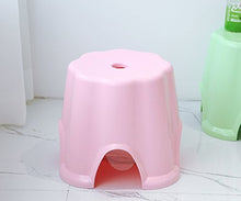 QARYYQ Sgabello Basso plastica Ispessimento for Bambini da tavola Soggiorno Sgabello da Bagno Creativo Cambio casa Scarpe Sgabello da Bagno Antiscivolo Sedia della Doccia