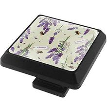 Fiori di lavanda viola 3 PCS Pomelli per Porta, Pomolo per Mobile, Pomelli per Mobili con Viti, Maniglia per Armadietto, Pomelli per Porta, Pomelli per Cassetti per Porta, Armadio, Cassetto e Credenza