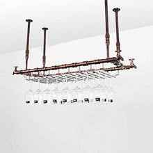 AT Organizzare Cucina Bicchieri Wine Rack, Sotto L'Armadietto Calici Rack, Supporto Di Vetro Del Vino Del Metallo Dell'Organizzatore Di Immagazzinaggio, Cabinet/Cucina/Bar, Brown/Commer