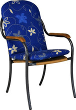Angerer Cuscino per Sedia 50 x 120 cm, Design Corfù Blu (Senza Sedia)