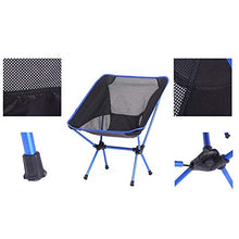 Oeternity Sedia Pieghevole Portatile da Esterno Ultra-Leggero, Portatile, Traspirante E Confortevole, Molto Adatto per attività All'aperto, Campeggio, Escursionismo, Picnic, Pesca,Royal Blue