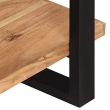 vidaXL Credenza con 3 Ripiani 120x40x75 cm in Legno Massello di Acacia