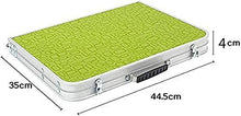 Tavolo da picnic all'aperto All'aperto multi-funzione Camping Picnic Picnic Pieghevole Tavolo Pieghevole Computer Notebook Desk Verde e arancione (Colore: B, Dimensione: L * W * H: 64 * 42 * 29 cm) Bb